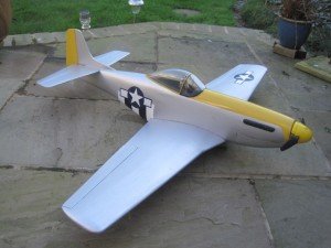 Mustang P-51, 45 inch span, built from plan 2014 by Peter Rolling